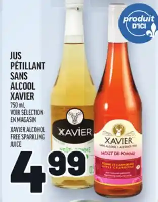 Metro JUS PÉTILLANT SANS ALCOOL XAVIER | XAVIER ALCOHOL FREE SPARKLING JUICE offer