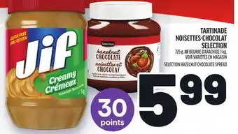 Metro TARTINADE NOISETTES-CHOCOLAT SELECTION | SELECTION HAZELNUT CHOCOLATE SPREAD offer