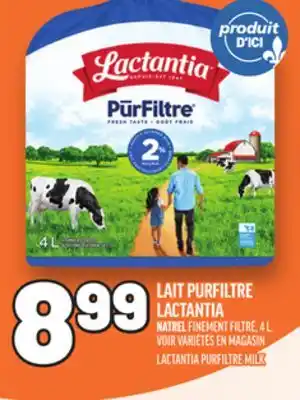 Metro LAIT PURFILTRE LACTANTIA | LACTANTIA PURFILTRE MILK offer