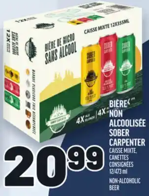 Metro BIÈRE NON ALCOOLISÉE SOBER CARPENTER | NON-ALCOHOLIC BEER offer