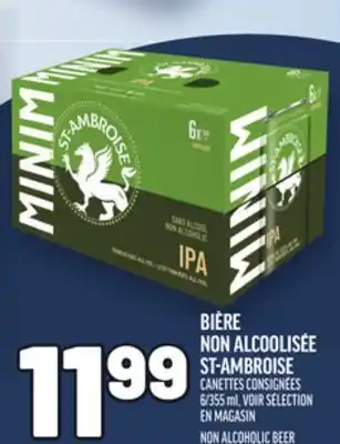 Metro BIÈRE NON ALCOOLISÉE ST-AMBROISE | NON ALCOHOLIC BEER offer