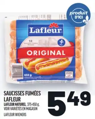 Metro SAUCISSES FUMÉES LAFLEUR | LAFLEUR WIENERS offer