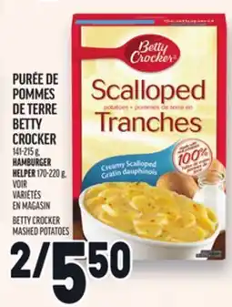 Metro PURÉE DE POMMES DE TERRE BETTY CROCKER | BETTY CROCKER MASHED POTATOES offer