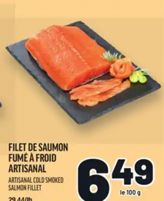 Metro FILET DE SAUMON FUMÉ À FROID ARTISANAL | ARTISANAL COLD SMOKED SALMON FILLET offer