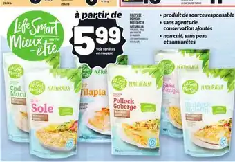 Metro FILETS DE POISSON MIEUX-ÊTRE NATURALIA | LIFE SMART NATURALIA FISH FILLETS offer