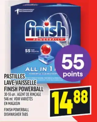 Metro PASTILLES LAVE-VAISSELLE FINISH POWERBALL | FINISH POWERBALL DISHWASHER TABS offer