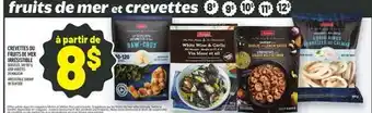 Metro CREVETTES OU FRUITS DE MER IRRÉSISTIBLE | IRRÉSISTIBLE SHRIMP OR SEAFOOD offer