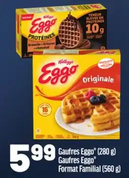 Metro GAUFRES EGGO (280 G) FORMAT FAMILIAL (560 G) offer