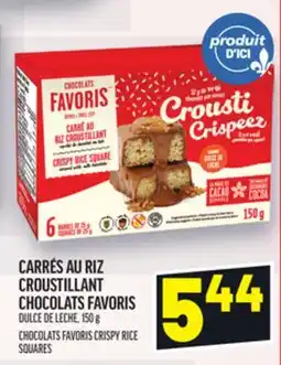 Metro CARRÉS AU RIZ CROUSTILLANT CHOCOLATS FAVORIS | CHOCOLATS FAVORIS CRISPY RICE SQUARES offer