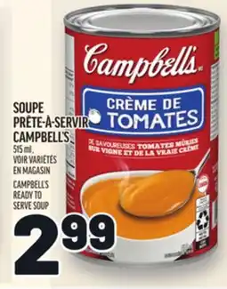 Metro SOUPE PRÊTE-À-SERVIR CAMPBELL'S | CAMPBELL'S READY TO SERVE SOUP offer