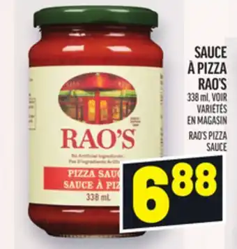 Metro SAUCE À PIZZA RAO'S | RAO'S PIZZA SAUCE offer