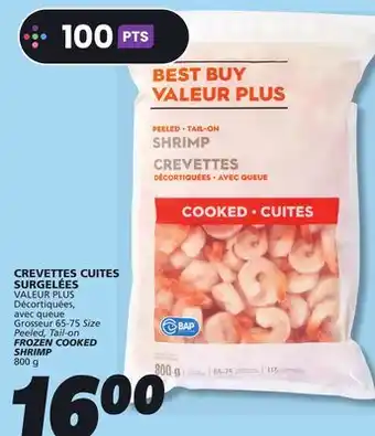 IGA VALEUR PLUS FROZEN COOKED SHRIMP offer