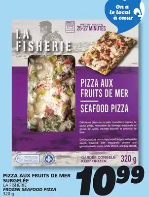 IGA LA FISHERIE FROZEN SEAFOOD PIZZA offer