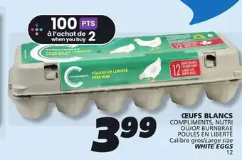 IGA COMPLIMENTS WHITE EGGS offer