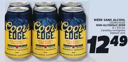 IGA COORS EDGE NON-ALCOHOLIC BEER offer