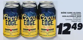 IGA COORS EDGE NON-ALCOHOLIC BEER offer