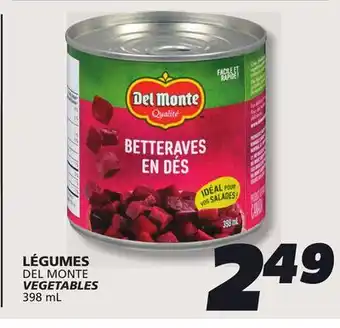 IGA DEL MONTE VEGETABLES offer