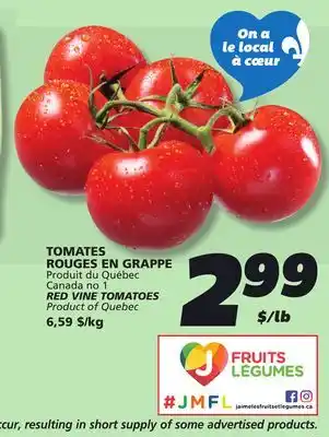 IGA RED VINE TOMATOES offer