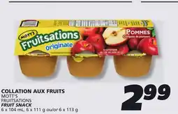 IGA MOTT'S FRUITSATIONS FRUIT SNACK offer