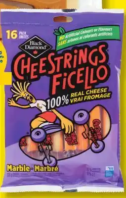 IGA BLACK DIAMOND FICELLO CHEESE STICKS, CHEESE OR SHREDDED CHEESE offer