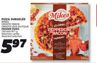 IGA MIKES FROZEN PIZZA offer