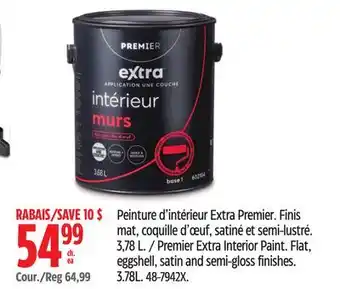 Canadian Tire Premier Extra Interior Paint offer