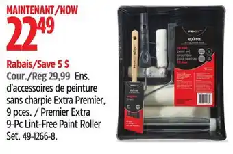 Canadian Tire Premier Extra 9-Pc Lint-Free Paint Roller Set offer