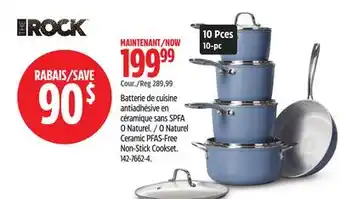 Canadian Tire Heritage The Rock O Naturel Ceramic PFAS-Free Non-Stick Cookset offer