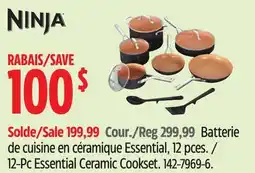 Canadian Tire Ninja 12-Pc Essential Ceramic Cookset offer