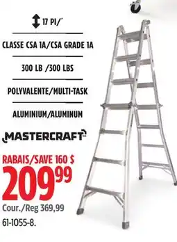 Canadian Tire Mastercraft Grade 1A Aluminum Multi-Task Ladder, 17-ft, 300-lb offer