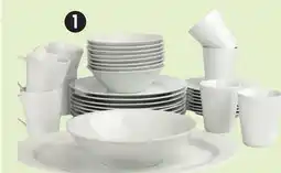 Canadian Tire CANVAS Lauren 34-Pc Porcelain Dinnerware Set offer