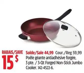 Canadian Tire Paderno 3-Qt Forged Non-Stick Jumbo Cooker offer