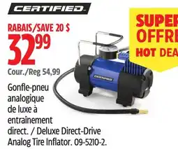 Canadian Tire CERTIFIED Deluxe Direct-Drive Analog Tire Inflator offer