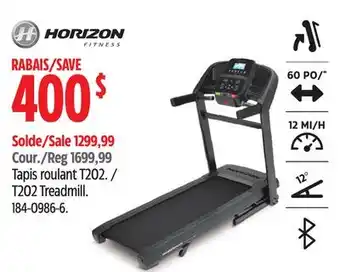 Canadian Tire Horizon T202 Treadmill offer