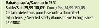 Canadian Tire Kidde Selected Safety Alarms or Fire Extinguishers offer