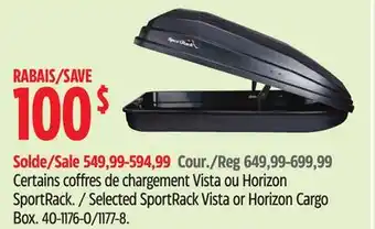 Canadian Tire Selected SportRack Vista or Horizon Cargo Box offer