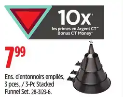 Canadian Tire 3-Pc Stacked Funnel Set offer