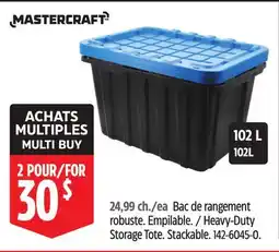 Canadian Tire Mastercraft Heavy-Duty Storage Tote offer