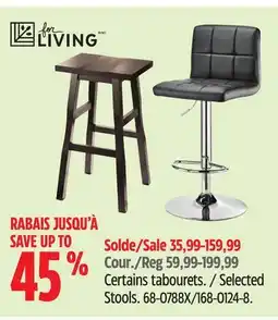 Canadian Tire For Living Selected Stools offer