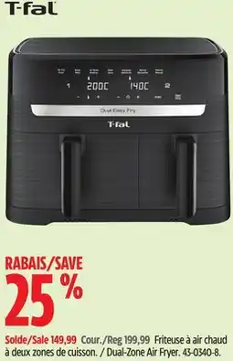 Canadian Tire T-Fal Dual-Zone Air Fryer offer