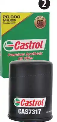 Canadian Tire Castrol Premium Synthetic Oil Filters offer