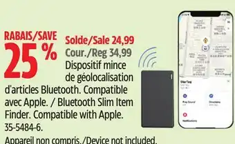 Canadian Tire Bluetooth Slim Item Finder offer