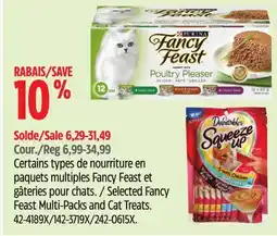 Canadian Tire PURINA Selected Fancy Feast Multi-Packs and Cat Treats offer