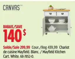 Canadian Tire Canvas Mayfield Kitchen Cart offer