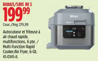 Canadian Tire Ninja Multi-Function Rapid Cooker/Air Fryer, 6-Qt offer