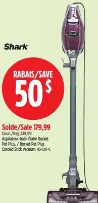 Canadian Tire Shark Rocket Pet Plus Pet Plus Corded Stick Vacuum offer