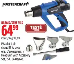 Canadian Tire Mastercraft Heat Gun with Accessory Set, 15A offer