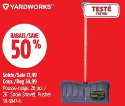 Canadian Tire Yardworks 26 Snow Shovel, Pusher offer