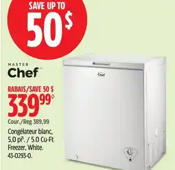 Canadian Tire Master Chef 5.0 Cu-Ft Freezer, White offer