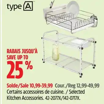 Canadian Tire TYPE A Selected Kitchen Accessories offer